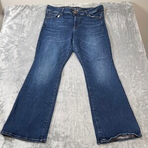 American Eagle Jeans Womens Size 20 Kick Boot Dark Wash Regular Blue Stretch